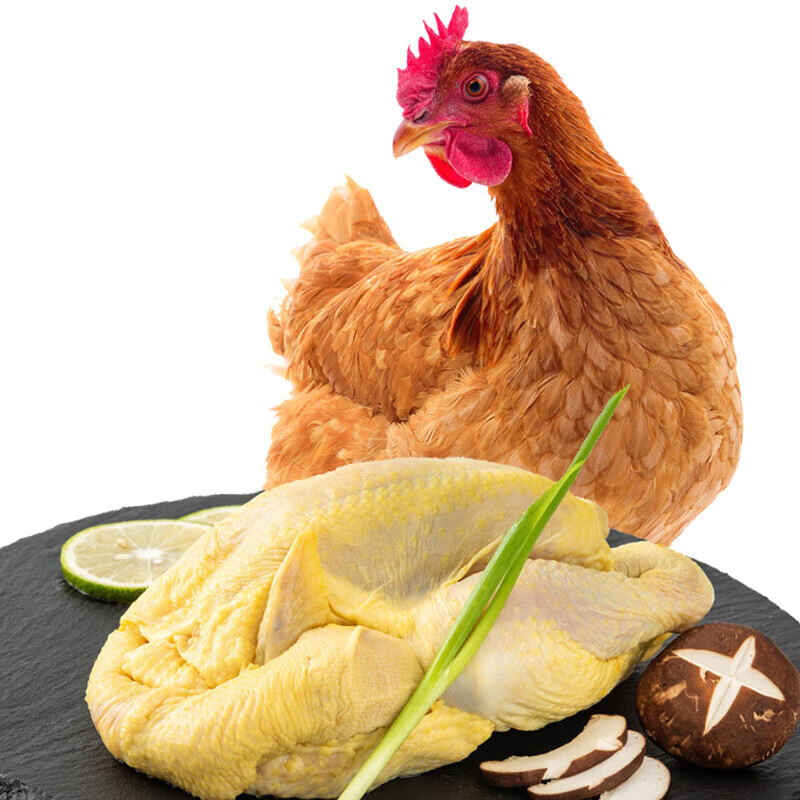 青草家童子鸡3只装 无抗标准谷饲喂养真空净膛生鲜冷冻鸡肉 650g3只装  童子鸡650g*3
