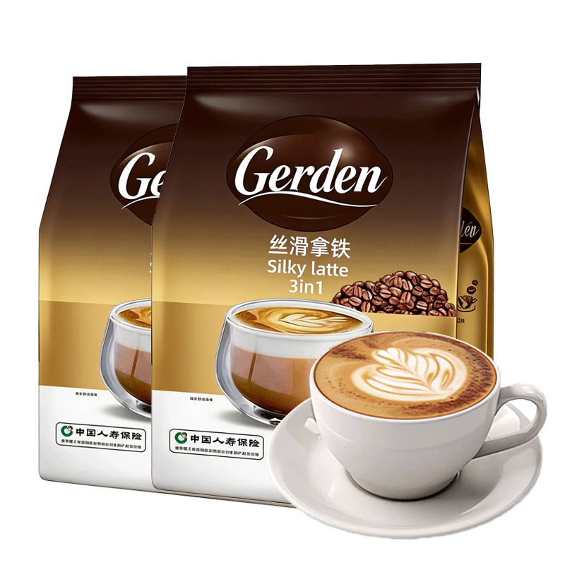 京典光年牛乳拿铁速溶咖啡 奶咖 即溶三合一 特浓工作提神 牛乳白咖啡225g/15g*15条