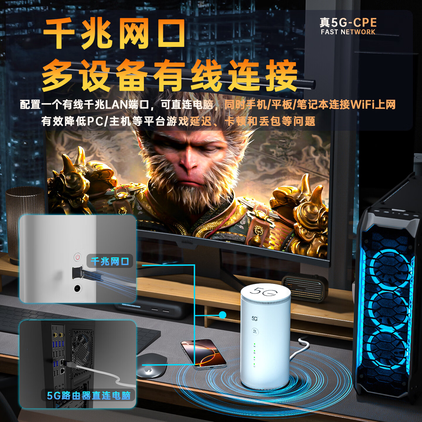 羽浪5g随身wifi6移动无线cpe路由器免插卡千兆双频车载上网高速流量户外直播商务办公2025款移动wifi 5G旗舰顶配版【性能提升搭载高增益天线】 支持32台设备连接