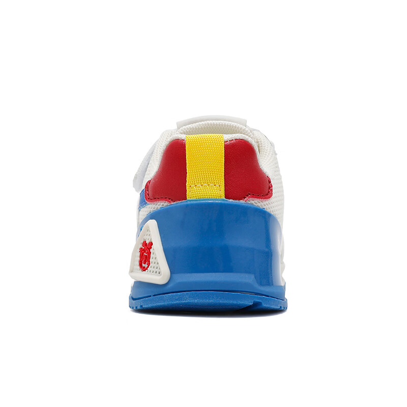 巴布豆童鞋儿童宝宝鞋2025新款秋季一岁男童软底幼童鞋男宝学步鞋 米/红61069(网面) 28 适合脚长16.5CM