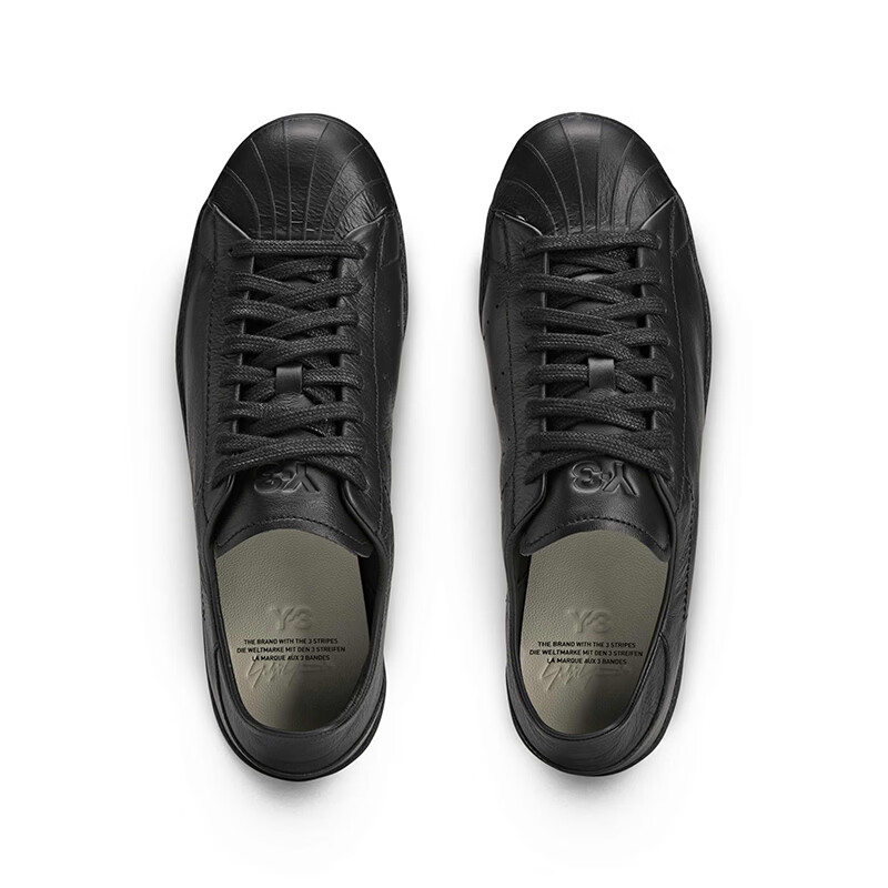 Y-3【清凉季】y3 SUPERSTAR男士休闲鞋经典板鞋 55-HQ7320 黑色 36.5 (225mm) UK4