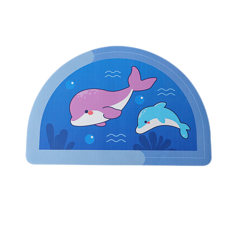 Imakara日本硅藻泥地墊吸水軟墊浴室衛(wèi)生間防滑腳墊衛(wèi)浴瀝水墊子入戶門(mén)口 鯨魚(yú)小號(hào)地墊【40*60cm】