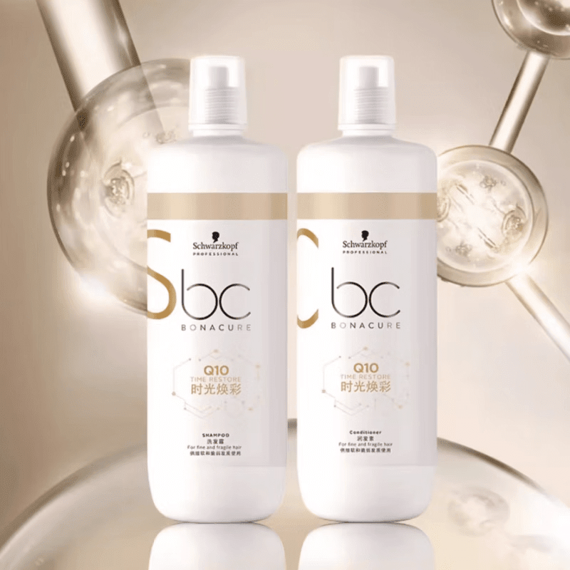 施华蔻专业（Schwarzkopf Professional）施华蔻 保丽Q10丰盈洗发水 蓬松修护 洗头膏 1000ml×4 正品 洗发水1000mL【4瓶装】