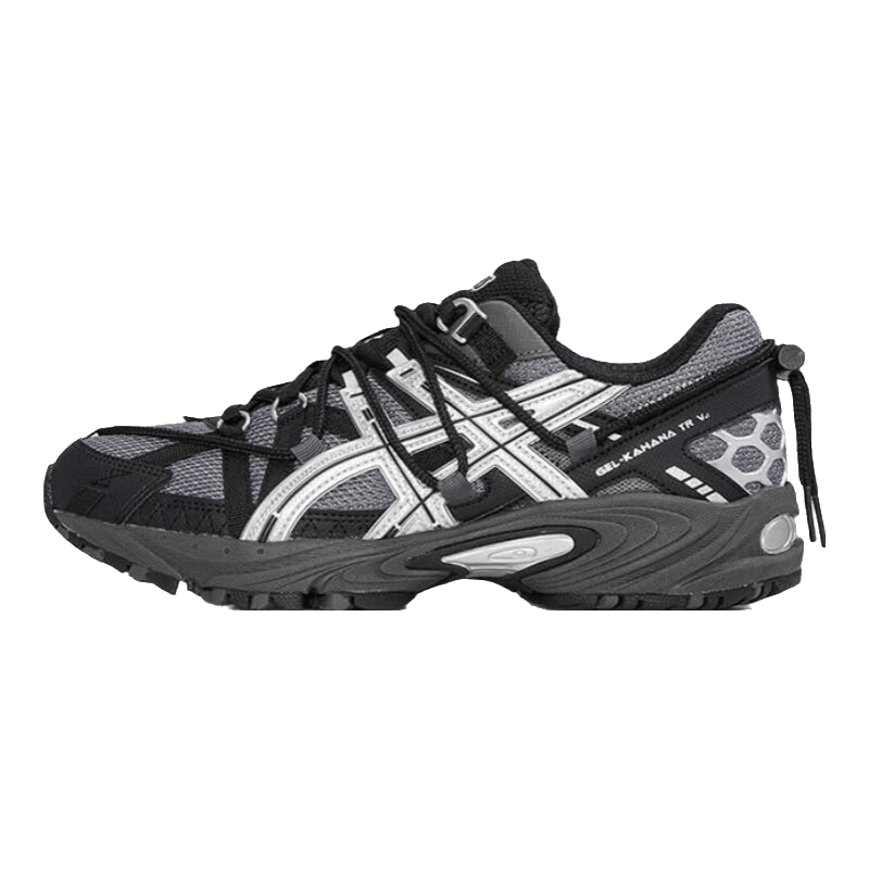 亚瑟士（asics）Gel-Kahana TR V2 春季 户外机能风 City Walk 低帮生活休闲鞋 1203A557-020【黑银色】 37.5