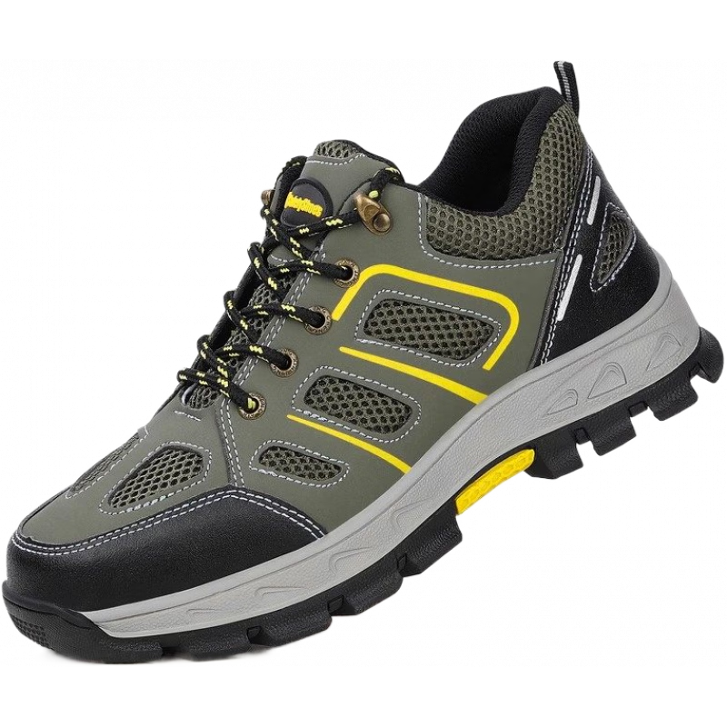 卫尔盾劳保鞋男款透气防臭轻便工地耐磨防砸防刺钢包头安全工作鞋 01四季款舒适耐磨防臭_防砸防刺 35