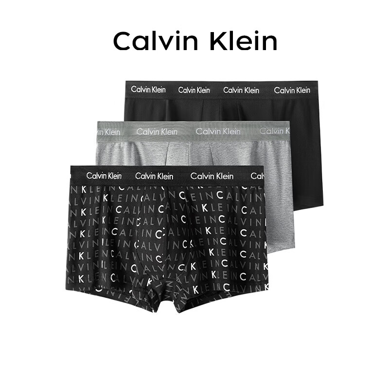 Calvin KleinCK内裤男士平角内裤棉质透气短裤腿内裤U2664GYKS