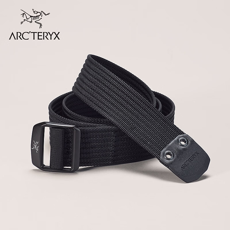 ARC'TERYX始祖鸟 CONVEYOR BELT 38MM 男女同款 腰带 BLACK/黑色 L