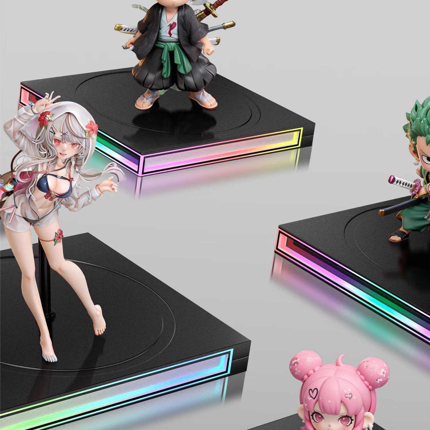 丛林豹电脑机箱风扇镶嵌展示手办置物支架无限镜支持神光同步白色ARGB台式 手办支架【白色】 丛林豹电脑机箱风扇镶嵌展示手办置物支架无限镜支持神光同步白色ARGB台式 手办支架【白色】