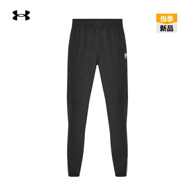 UNDER ARMOUR安德玛Challenger男子轻质足球运动长裤6004046 黑色001 S
