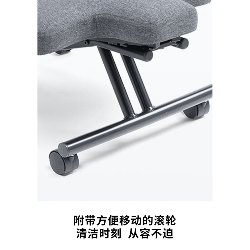 山业学习跪姿椅跪坐 矫姿椅猴凳骑马鞍椅 坐没坐相可升降人体工学座椅 斜面款-SNCH051 棉麻