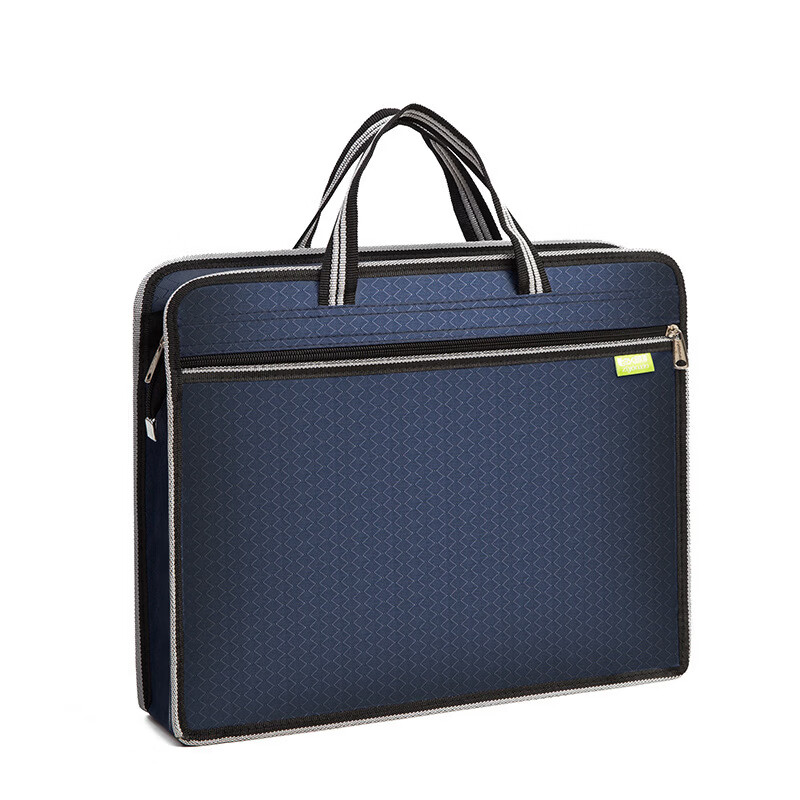 811手提文件袋定制资料袋文件包牛津布商务公文包印字A4 蓝色 高30*宽37*厚8cm