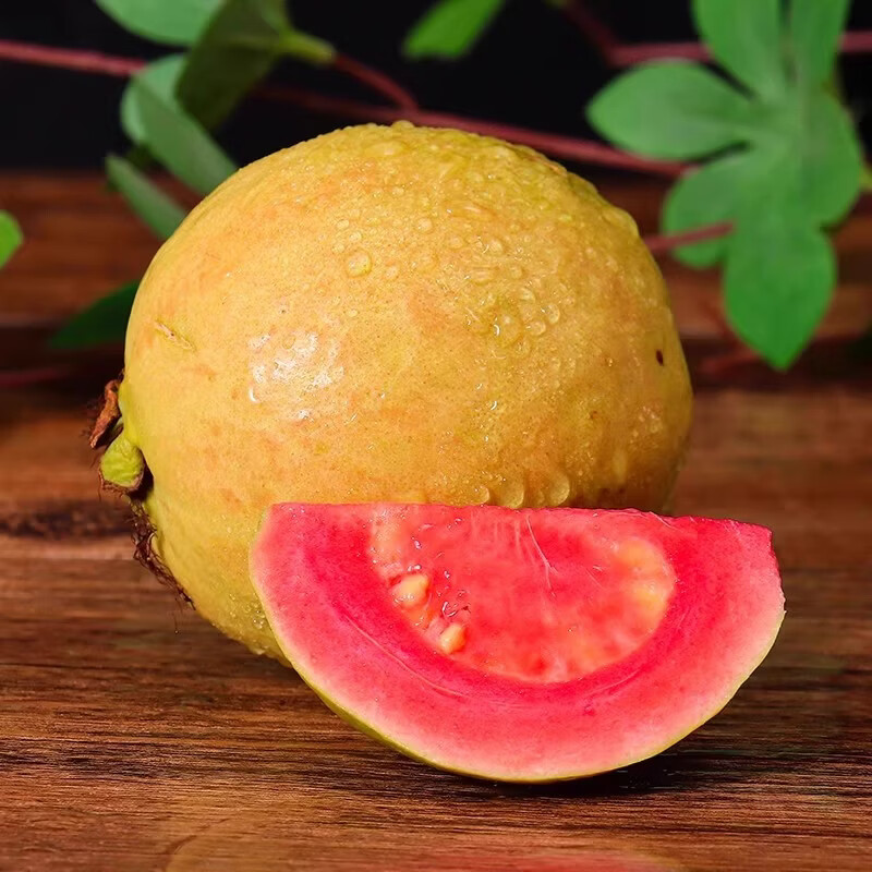 绿熊庄园广东树熟软糯红心白心奶油芭乐番石榴当季新鲜低糖水果｜京东快递 双拼红白心芭乐净重3斤