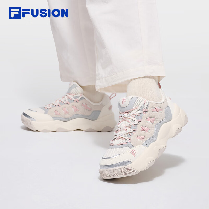 FILA FUSION斐乐官方潮牌熊爪鞋2026春季新款运动鞋厚底面包鞋