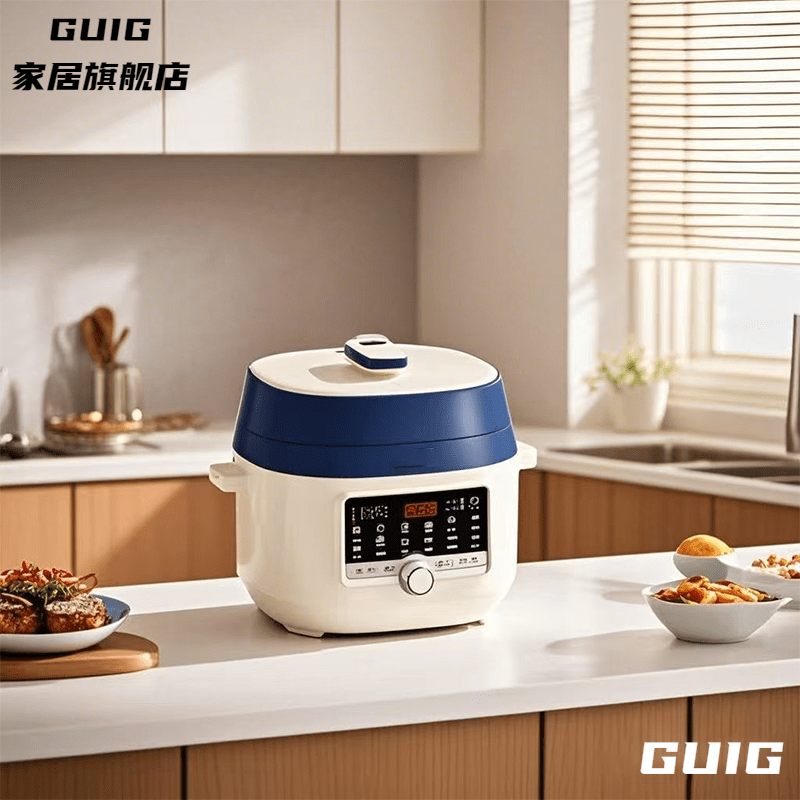 GUIG日本110V伏电子压力锅智能高压锅电饭锅家用电锅美国日本小家电器 新款110V5/L电子压力锅【单内胆】 1L