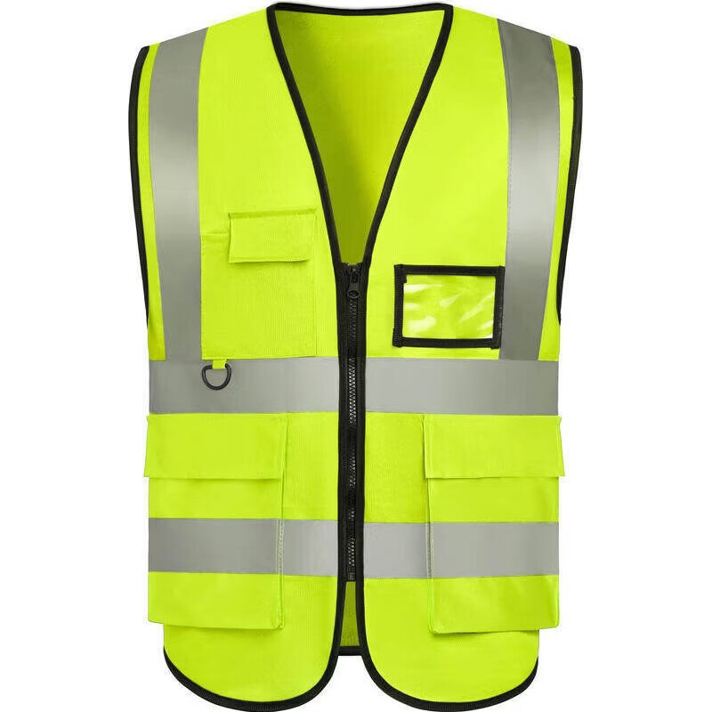雷宝丽供应商马甲工作服定制装修公司施工反光网眼安全背心印图字logo 反光背心 荧光绿 印图印字 均码 京东折扣/优惠券