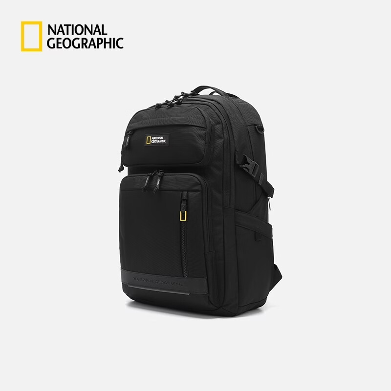 国家地理（National Geographic）2026新品男女同款户外通勤双肩包 黑色BLACK 000