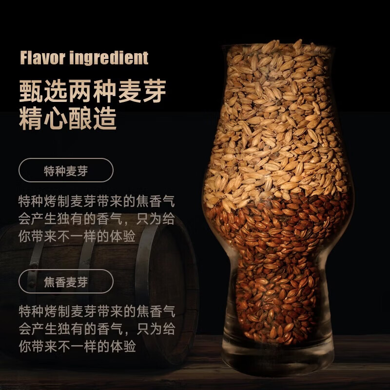 黑狸精酿原浆啤酒整箱礼盒 修道院风格高度烈性啤酒 18°P 双料·金色大麦【体验装】330ml*2瓶