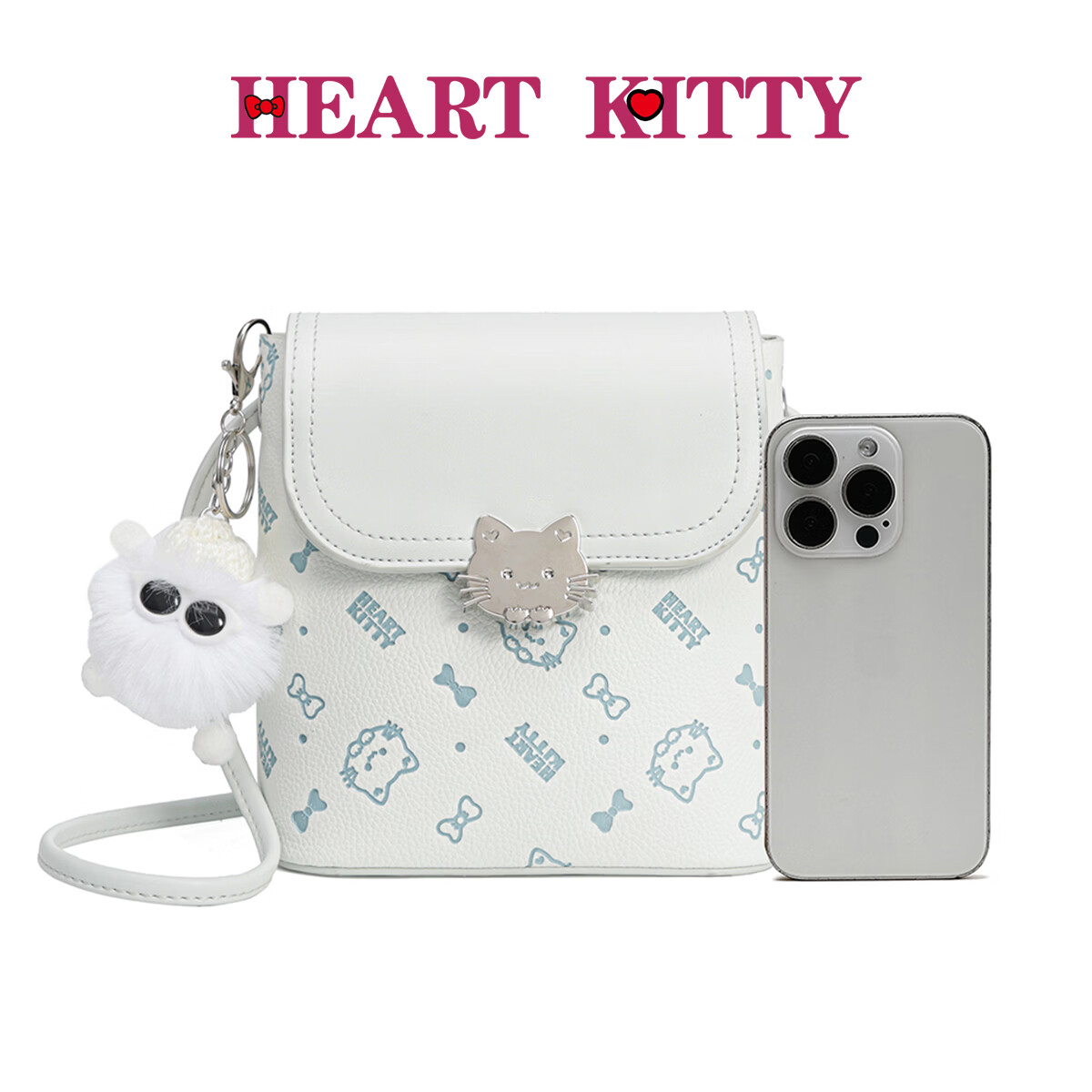 HEART KITTY正品轻便百搭斜挎礼物包上班通勤单肩小包学生手机包女生日礼物包 6621蓝色