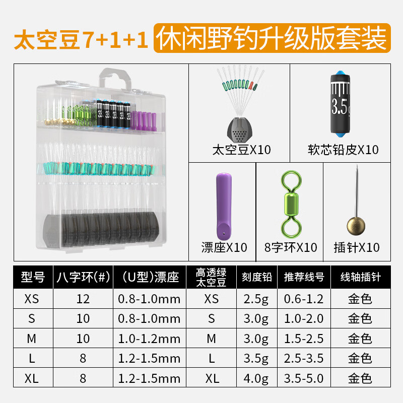 小鳳仙全套組合優(yōu)質(zhì)硅膠鉛皮漂座釣魚主線組漁具小配件批發(fā) 休閑野釣升級 L