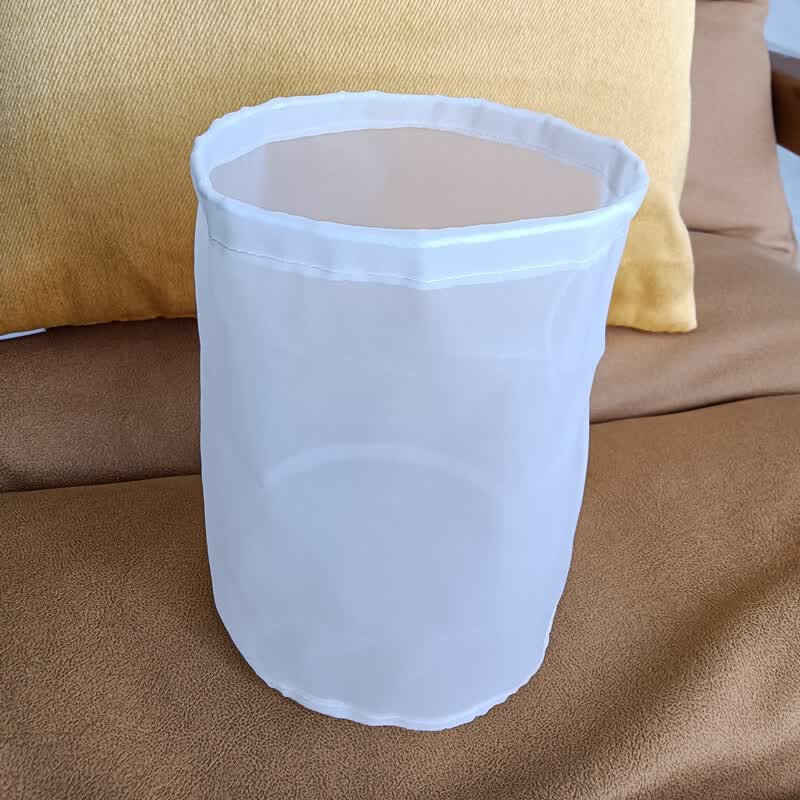 寒云山60-300目食品级尼龙过滤网圆柱体桶形网袋滤筒定制蜂蜜豆浆高温 直径50*60cm高(500目)