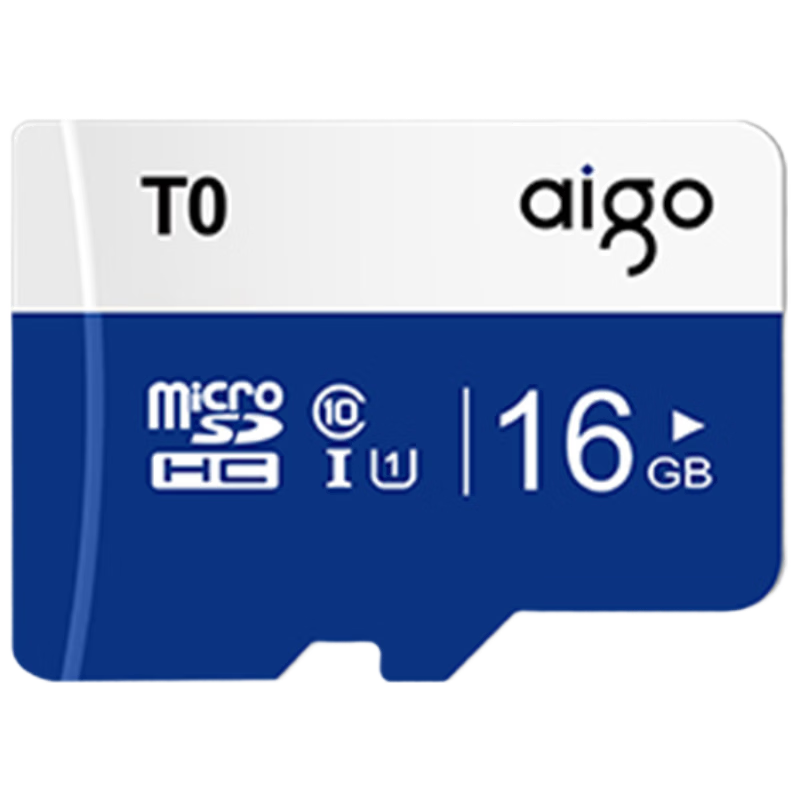 �����ߣ�aigo��16GB TF��MicroSD���洢�� U1 A1 4K �������ͷ �г���¼��ר�ø����ڴ濨 T0