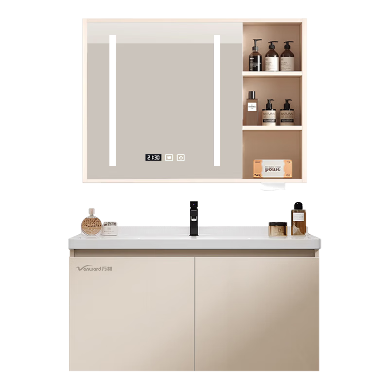 ��� 80cmԡ�ҹ�����մ�һ����ϴ����� ������ϴ��̨ ���ʵľ ���ܴ��ﾵ�� �Ͱ�װ 672.11Ԫ