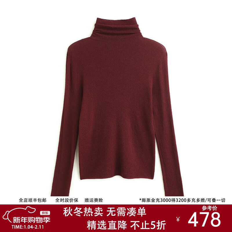 ���ޣ�PALUOPO��������ɴ��100%��ë25�ﶬ�¿�����ë�°ٴ�����֯��Ů �Ϻ� L 105 429Ԫ