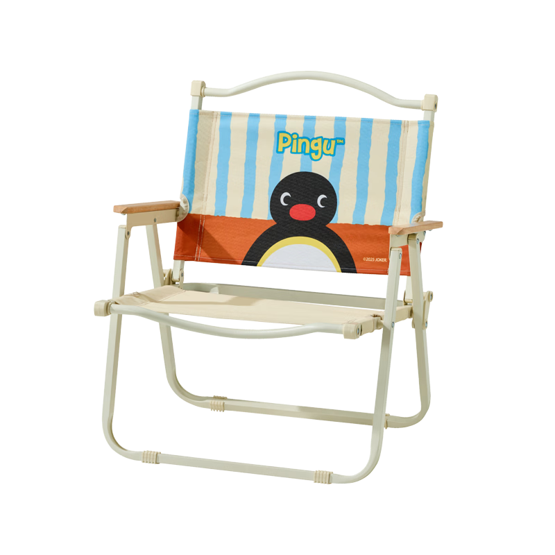 淘气熊会员精选有点淘气 X Pingu户外露营折叠椅克米特椅野餐 Pingu
