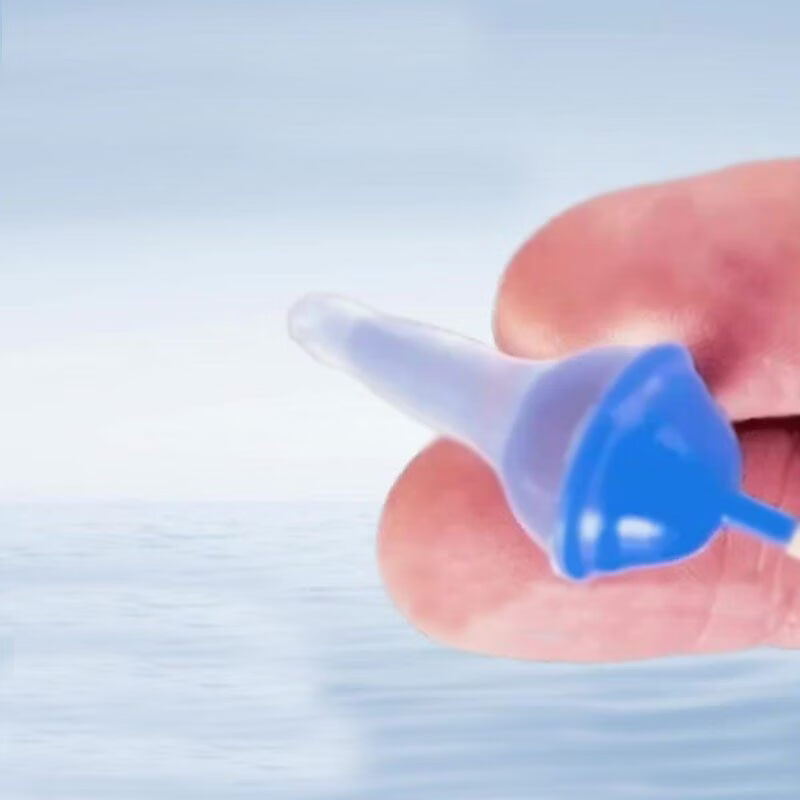 液体耳塞睡眠睡觉超级隔音护耳罩充气硅胶耳堵创意防噪音 蓝色普通耳塞一对 均码