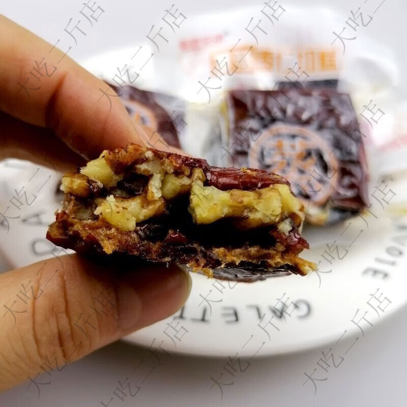 蒸的派网红零食养生多口味小包装兄弟切糕枣仁黑芝麻核桃仁健康 500克 黑芝麻枣仁切糕