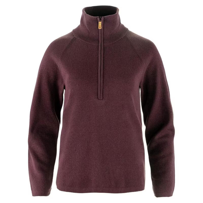 北极狐（FJALLRAVEN）女士保暖内衣保暖透气抗异味抓绒衣高领长袖户外上衣 PORT L