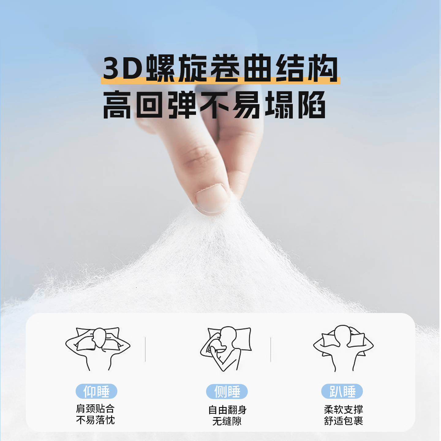 神气小鹿三防枕防油抗菌纤维枕头成人家用单人枕芯亲肤柔软透气安睡枕单枕 三防枕芯【7A级抗菌面料】白色 单只