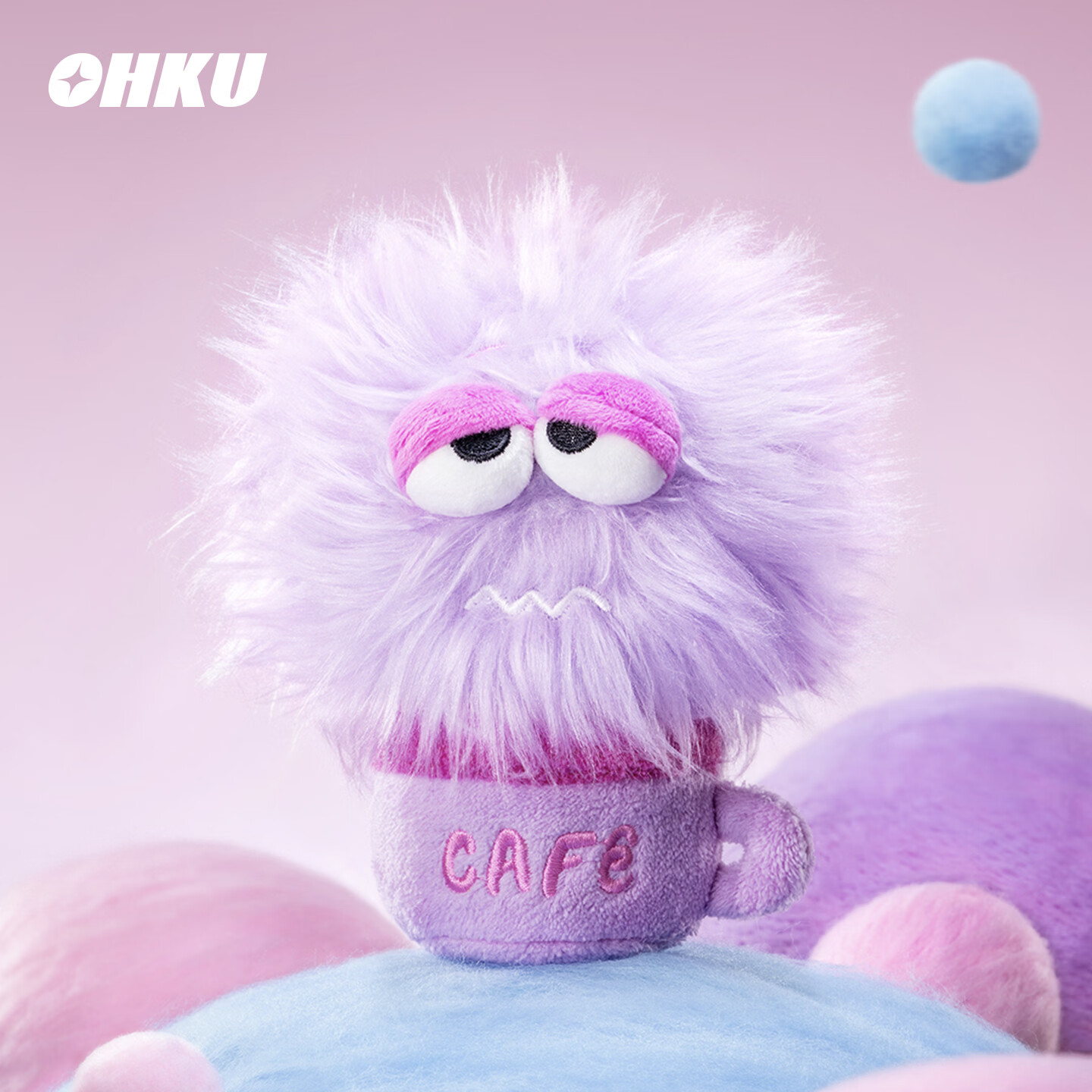 OHKU 怪物宇宙职场怪咖系列-毛绒挂件盲盒玩具礼物 随机1个（不支持7天无理由退换）