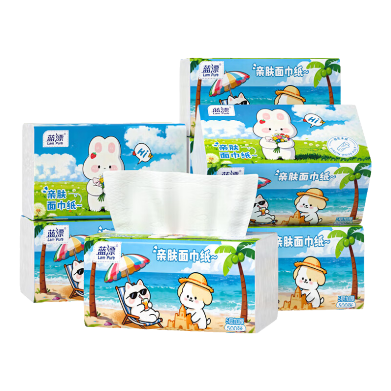 ��Ưֽ����ֽ���ֽ 4��ѹ������ �����ԭ��ľ��100��5��Ӻ� 5�� 500��*5�� 7.99Ԫ