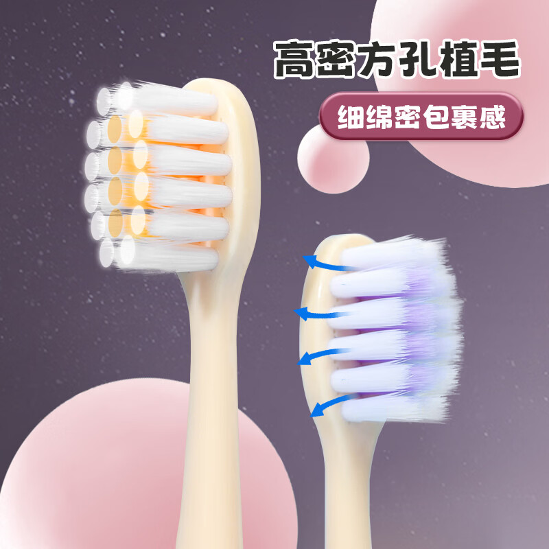 HERM'S恐龙儿童牙刷宝宝3-12岁换牙期护龈软毛清洁牙齿可爱创意童趣 恐龙儿童牙刷 5支