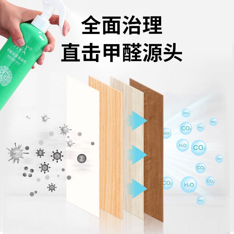 壹丫甲醛清除剂银离子光触媒深度去甲醛喷雾新房去味 官方正品 壹丫正品2瓶装
