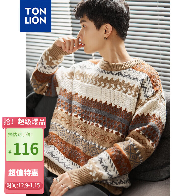 ���ڲ�������ʨ��TonLion��2024�������Ứͼ��Բ��ë���� ����ɫ�� S  116Ԫ