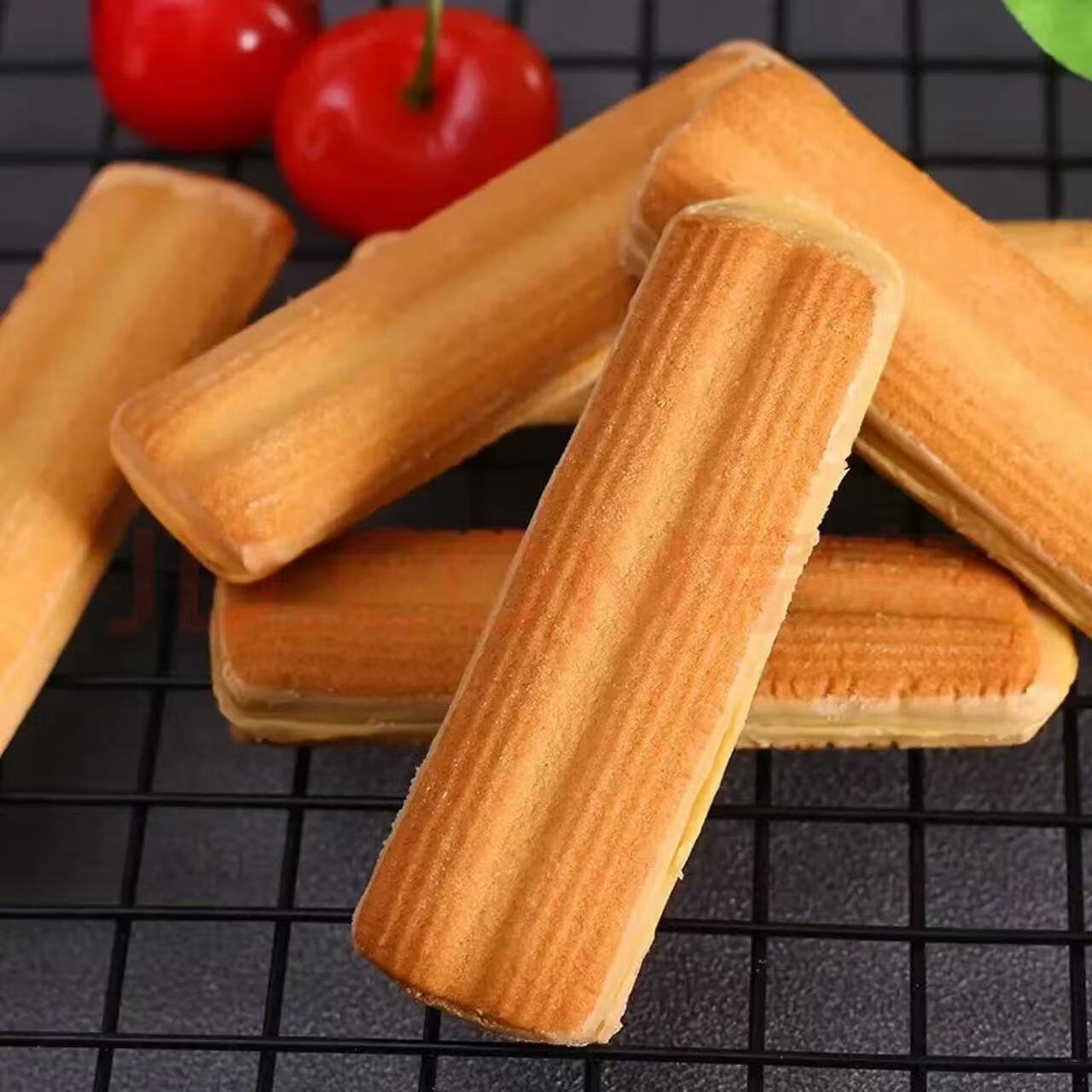 法丽兹醇香黑巧克力味曲奇饼干休闲零食团购食品礼物 醇香柠檬巧克力味44-46根570g