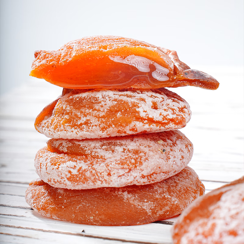 中果农茂陕西正宗富平柿饼独立小包装柿子饼霜降流心吊柿饼尖柿饼年货礼盒 【礼盒装】净重3斤中大果*1盒