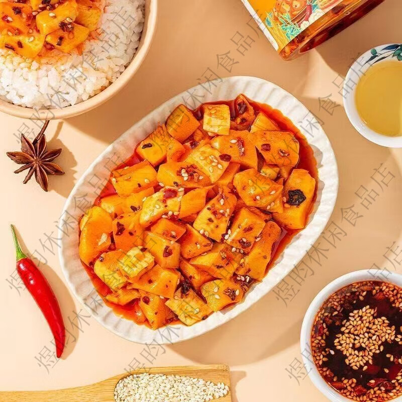 香楚金花高山脆爽笋丁当季下饭菜速食菜四川味开胃菜罐装 精选鲜笋380g净含量 1大罐*380g尝鲜装