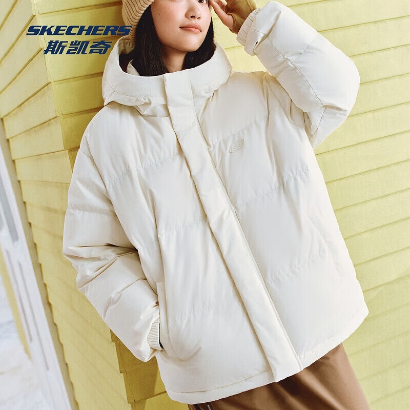 ˹���棨Skechers�����޷������¿���Ů��Ѽ�ްٴ���Լ���籣ů����ˮ���׷��� �������Ƽ��������װ�/00NA S 299Ԫ