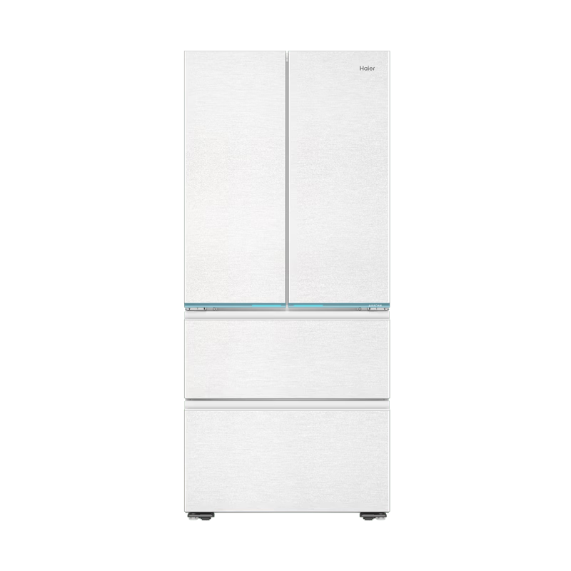 海尔（Haier）【山茶花系列】485L法式多门冰箱超薄零嵌入式全空间保鲜干湿分储EPP超净前置散热风冷无霜冰箱 BCD-485WGHFD1BWLU1政府补贴咨询领