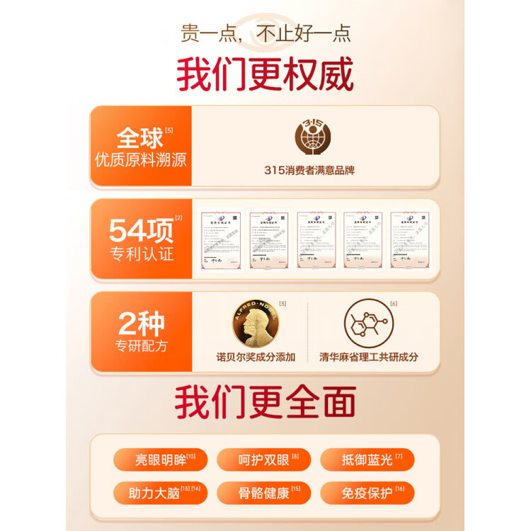 QLANE官方旗舰视立清护眼片蓝莓叶黄素儿童青少年学生3-17防视疲劳 1瓶  不*【贵在运费】 1瓶*1瓶
