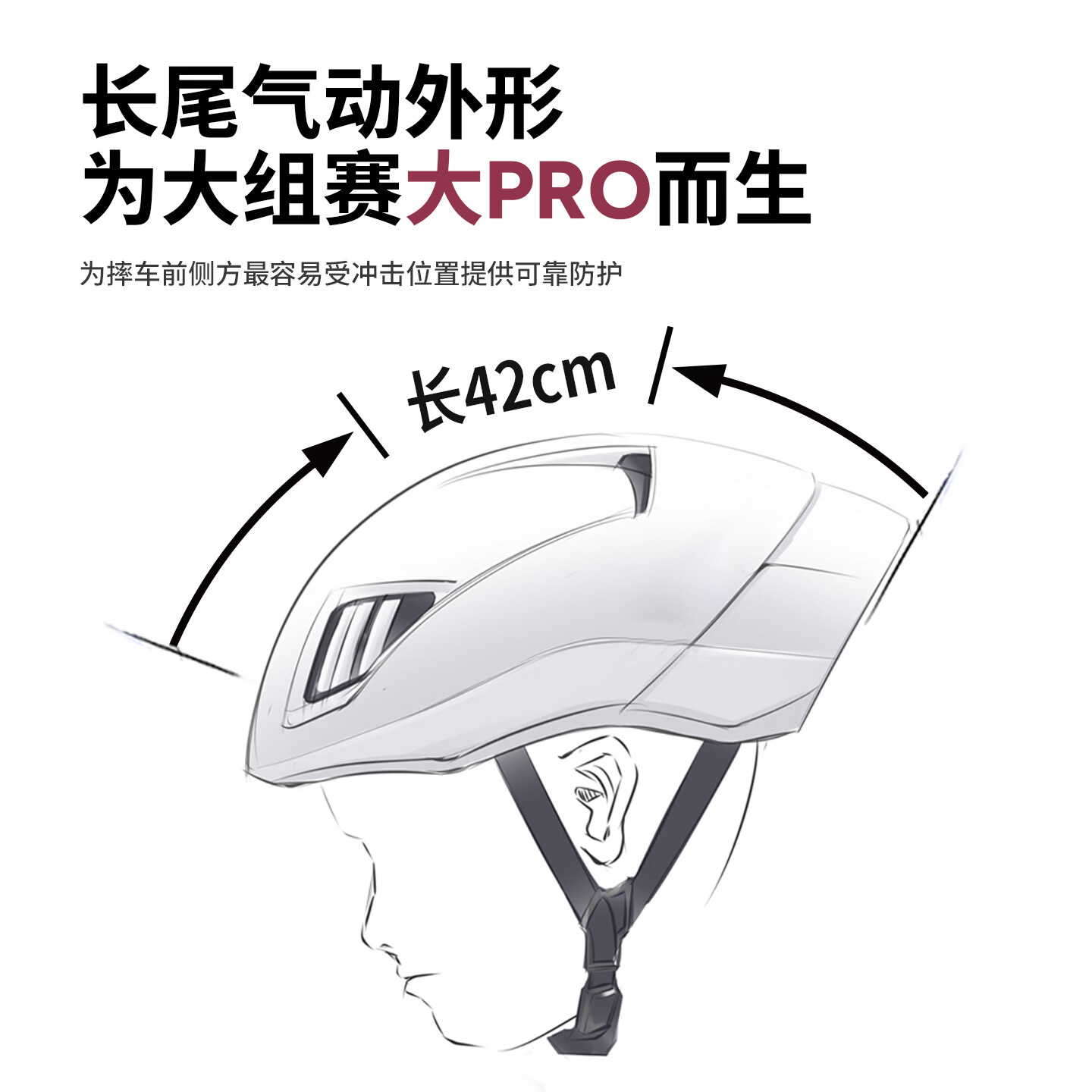 森瑞梦TT-28小鲨鱼骑行头盔男女款破风气动盔公路自行车安全帽骑行装备 亮黑 【赠头盔收纳包】 L（适合头围57-61CM）