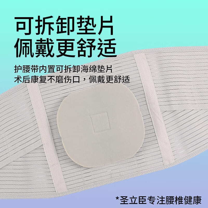 圣立臣医用加宽护腰带胸腰椎骨折术后钢板支撑护具腰间盘突出护腰托32cm 【气囊款】32厘米加宽【5根钢板支撑】 L 适用体重110-140斤