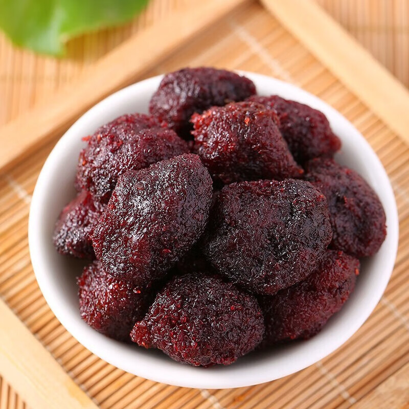 乐佳萱蜂蜜冰糖九制杨梅干个大果脯蜜饯湿梅子酸甜果干休闲零食 红色