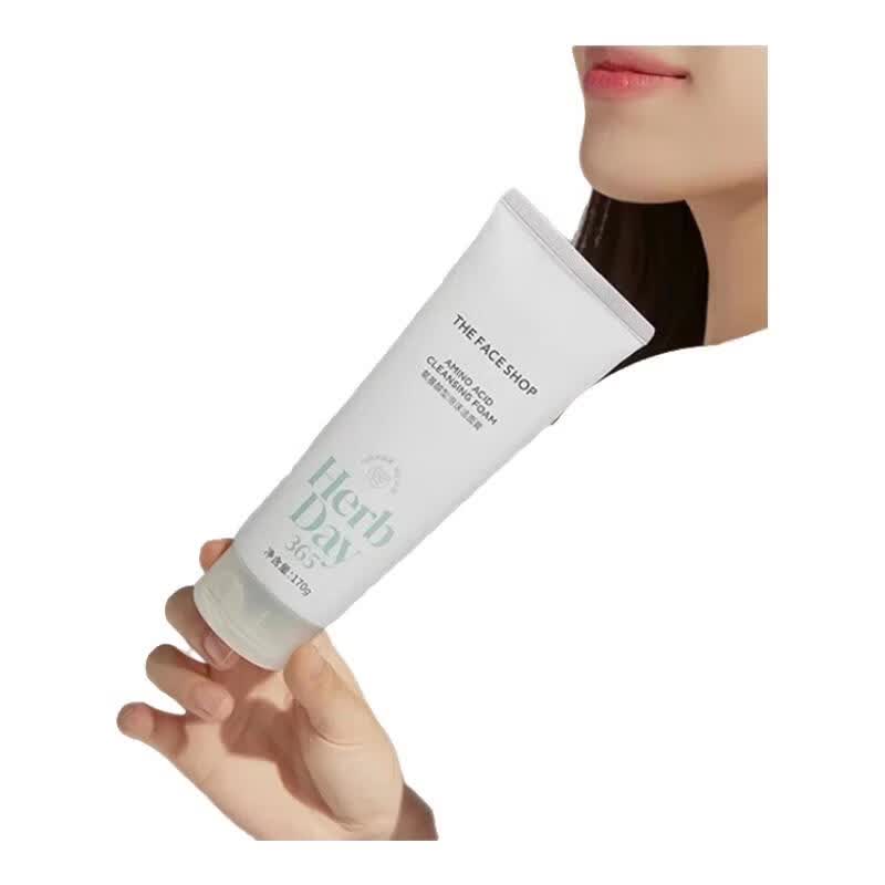 菲诗小铺（THE FACE SHOP）【水润升级】氨基酸温和洗面奶深层清洁补水保湿清爽不紧绷全肤质 氨基酸洁面-樱桃2只装