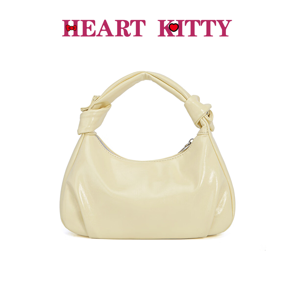 HEART KITTY轻奢时尚小众单肩腋下包女通勤高级质感手提斜挎小包包生日礼物包 6681黄色