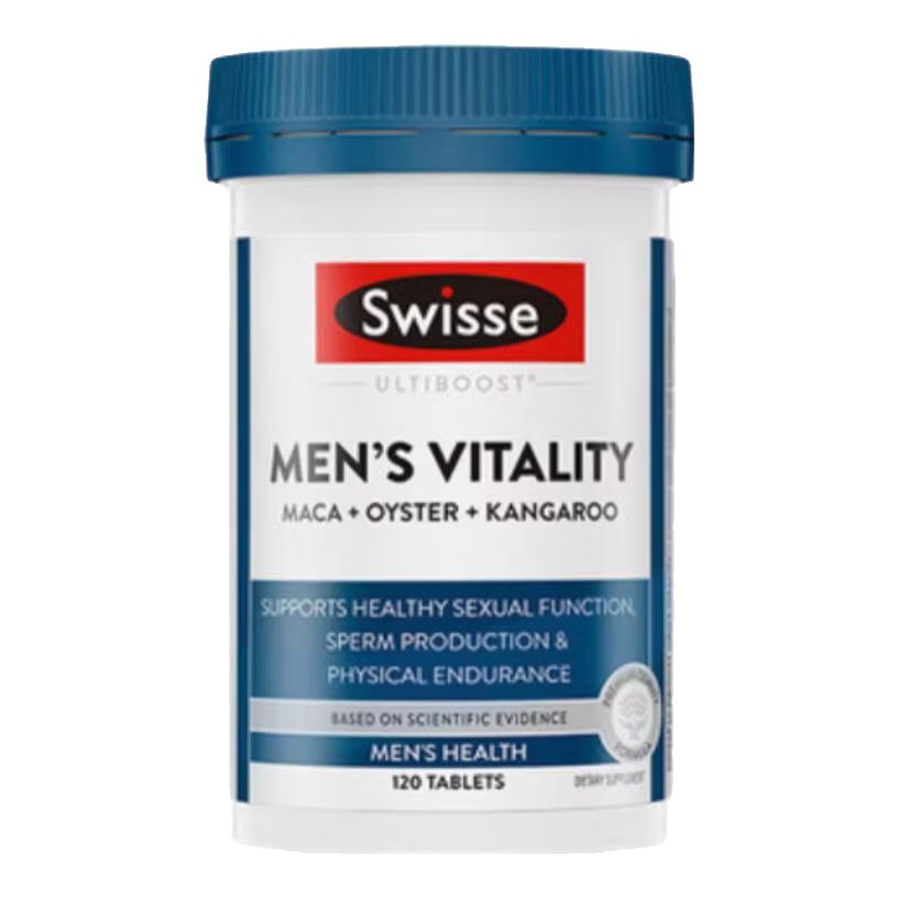 Swisse斯维诗壮阳补肾雄风片玛咖牡蛎袋鼠精华男士活力淫羊藿男士保健品 雄风片120粒*2瓶