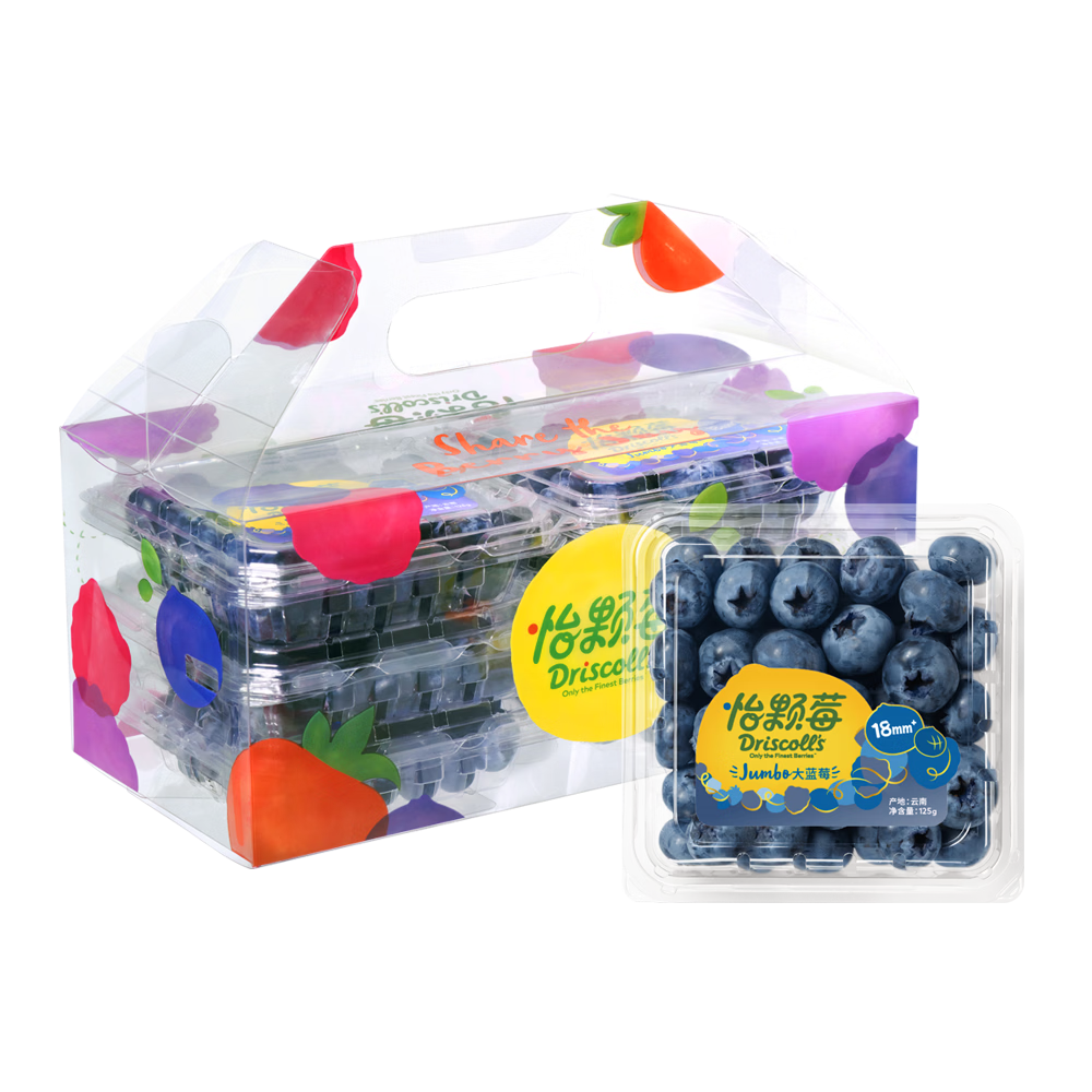 ����ݮ Driscoll's ������ݮ Jumbo���18mm+ 6�����װ Լ125g/�� 212Ԫ(����ȯ����106Ԫ/��)